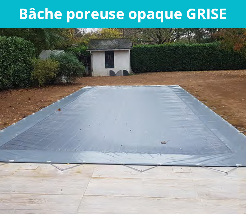 Bâche poreuse opaque GRISE