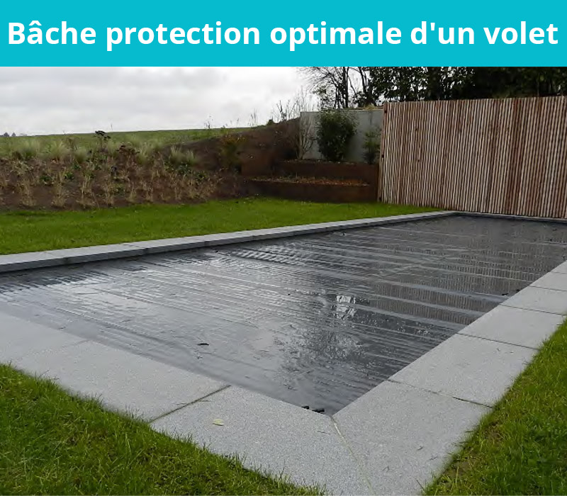  Bâche protection optimale d'un volet